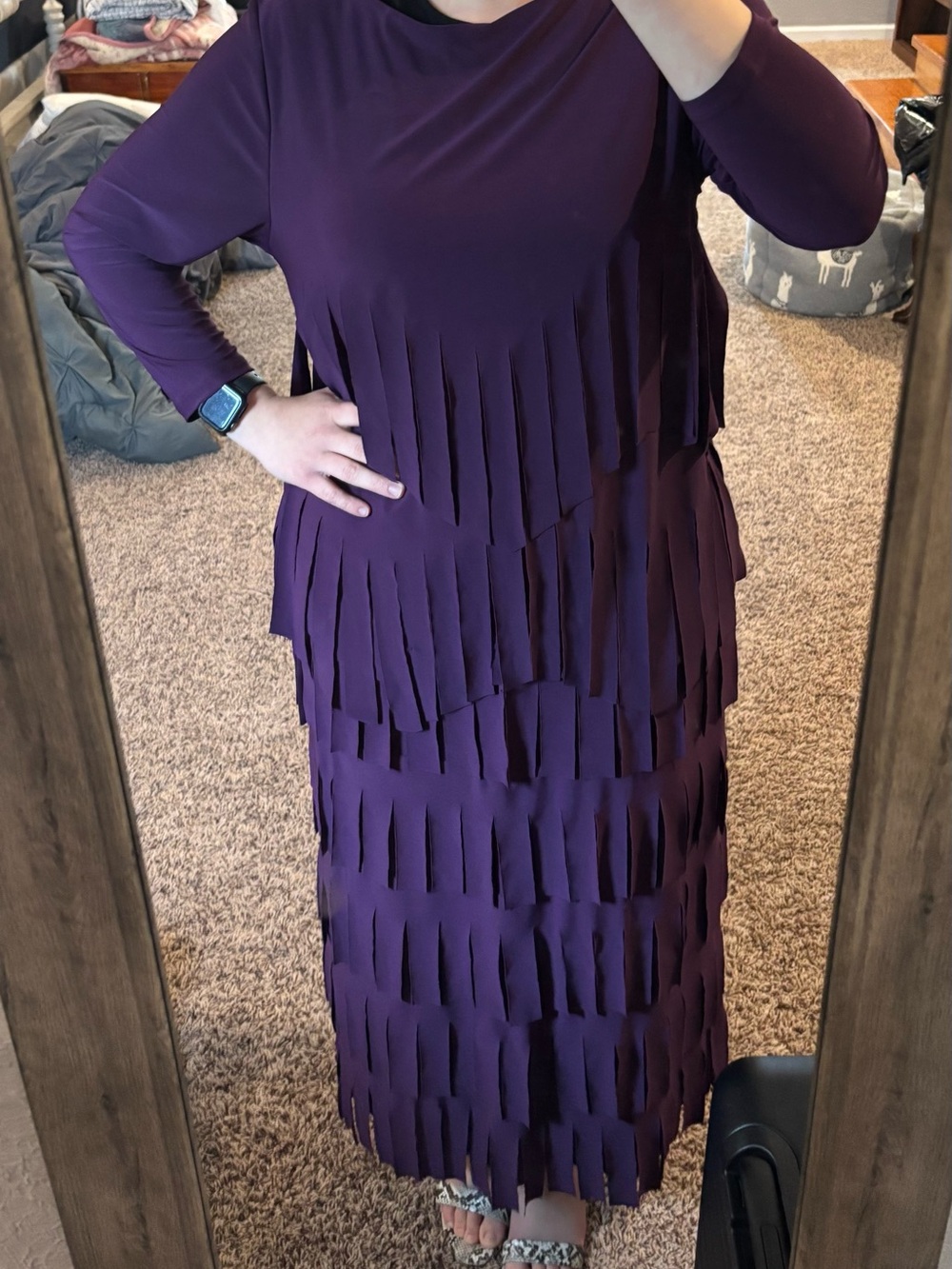 Women's Purple Carwash skirt/top combo